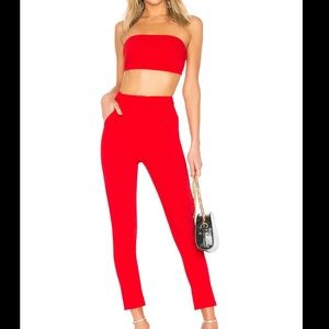 REVOLVE x by the way (superdown) Remy Bandeau Pant Set in Red